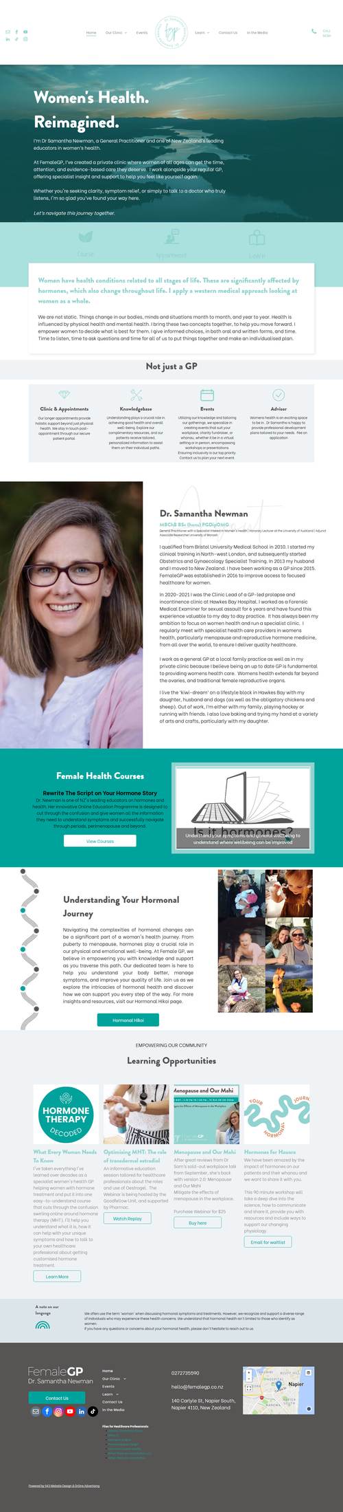 FemaleGP landing page