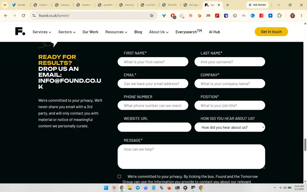 Found (found.co.uk/lumin) screenshot 388
