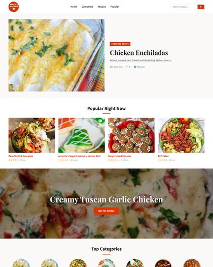 Top of the Natasha's Kitchen style page