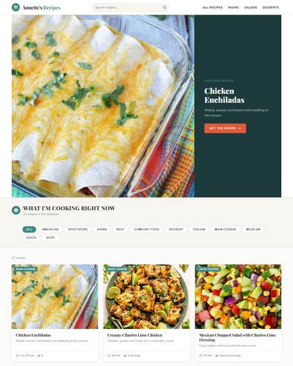 Top of the RecipeTin Eats style page