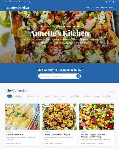 Top of the The Recipe Critic style page