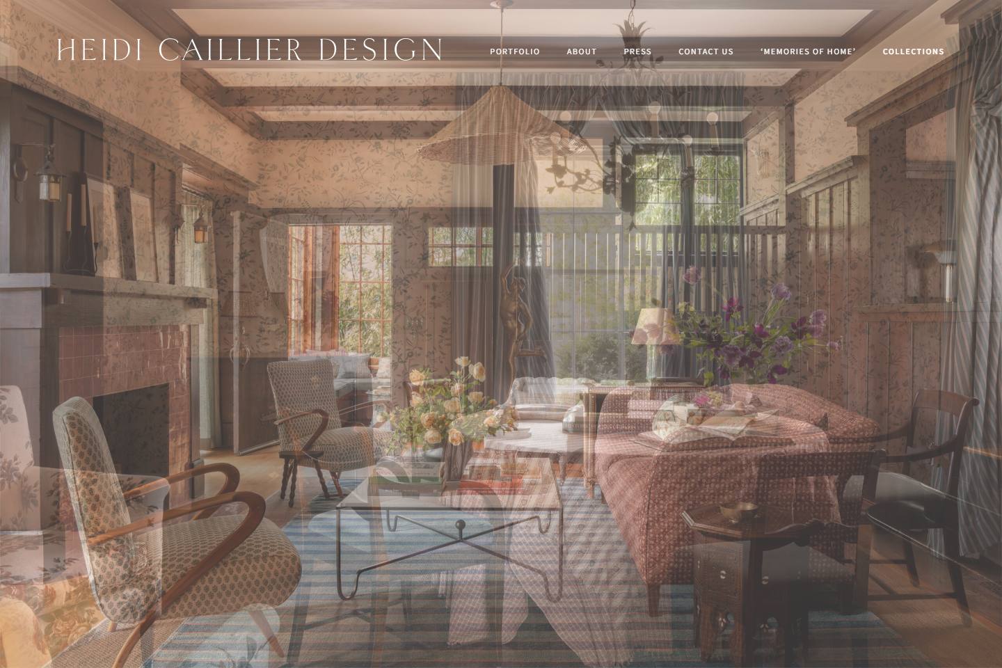 Heidi Caillier Design homepage