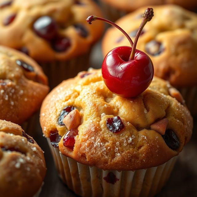 Sweet Cherry Muffins, FLUX.1 schnell