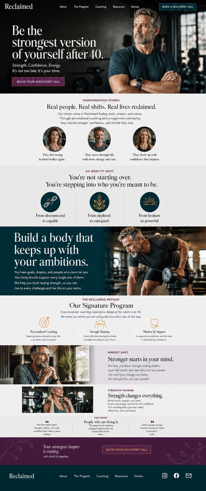 The Transformationist archetype, male trainer