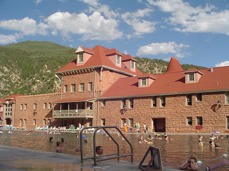 Hot springs pools along the Colorado River
