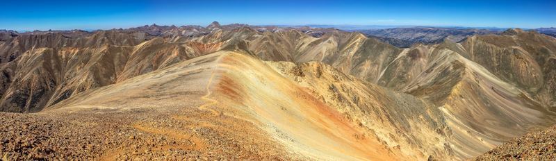San Juan Mountains panorama, the range that forms the San Juan Skyway loop
