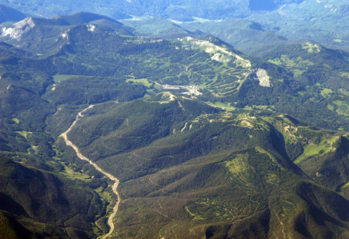 Wolf Creek Pass and ski area in Colorado, on the Continental Divide along US-160