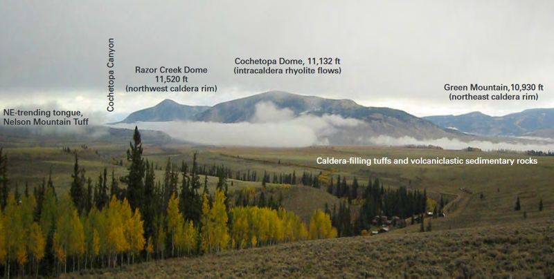 San Juan caldera and volcanic geology